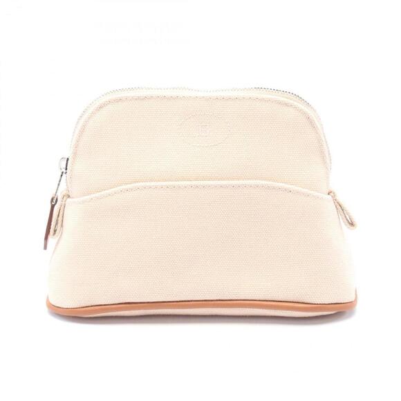 HERMES Brown Leather Pouch - Picture 1 of 5